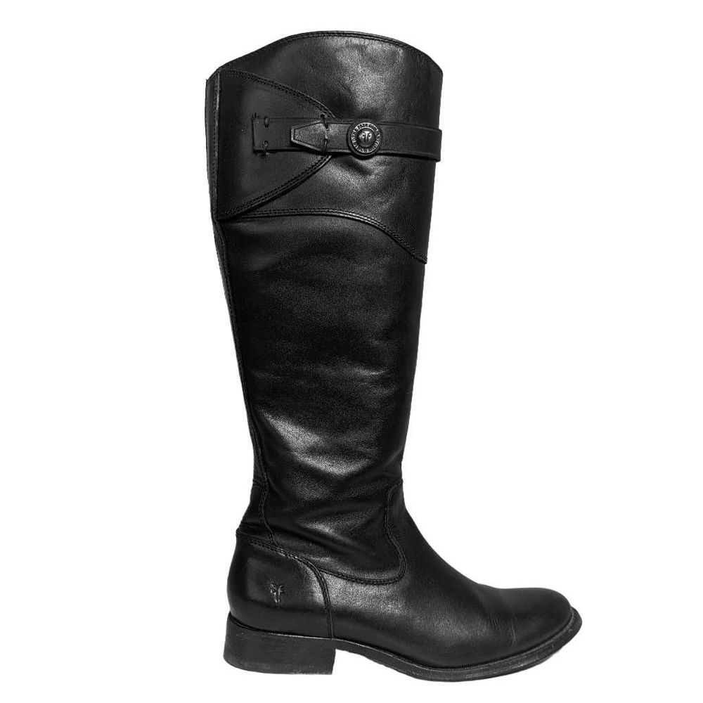 Frye Molly Black Tall Leather Riding Boot | 6